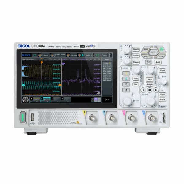 리골 RIGOL DHO804 4채널 70MHz 1.25GSa/s 12비트 오실로스코프