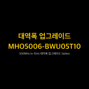리골 RIGOL MHO5006-BWU05T10 500MHz to 1GHz 대역폭 업그레이드 Option