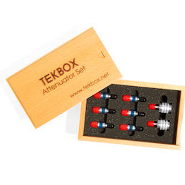 TEKBOX TBAS2 SMA 6GHz 감쇠기·터미네이션 세트 (3/6/10/15/20/30dB + 50Ω 터미네이션 2개)
