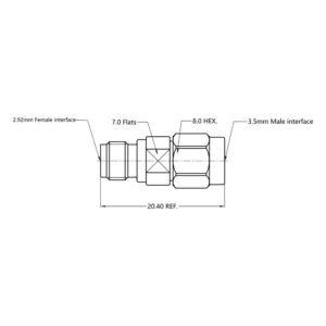 RIGOL AD-3.5M-2.92F-L-26G drawing