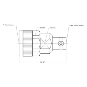RIGOL AD-NM-BNCF-L-4G drawing