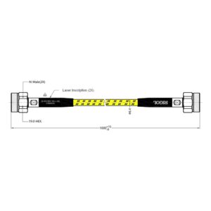 RIGOL CB-NM-NM-100-L-18G drawing