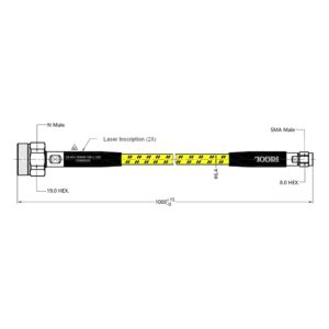 RIGOL CB-NM-SMAM-100-L-18G drawing