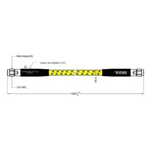RIGOL CB-SMAM-SMAM-100-L-18G drawing