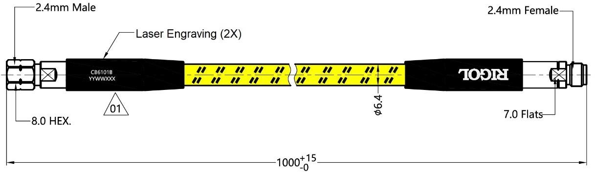 RIGOL CB6101B RF 케이블 drawing